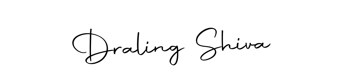 How to make Draling Shiva name signature. Use Autography-DOLnW style for creating short signs online. This is the latest handwritten sign. Draling Shiva signature style 10 images and pictures png