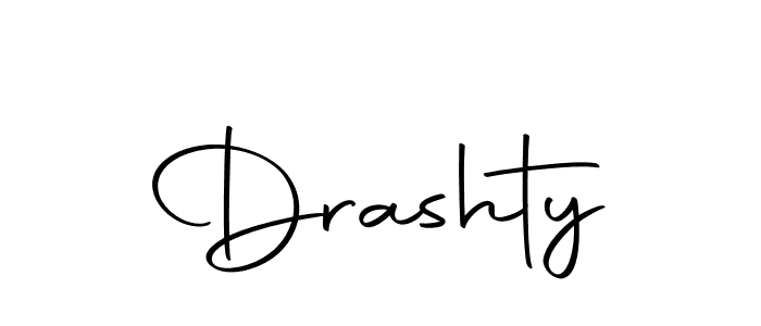 Make a beautiful signature design for name Drashty. With this signature (Autography-DOLnW) style, you can create a handwritten signature for free. Drashty signature style 10 images and pictures png