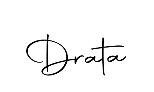 How to make Drata name signature. Use Autography-DOLnW style for creating short signs online. This is the latest handwritten sign. Drata signature style 10 images and pictures png
