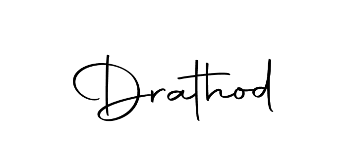 Create a beautiful signature design for name Drathod. With this signature (Autography-DOLnW) fonts, you can make a handwritten signature for free. Drathod signature style 10 images and pictures png