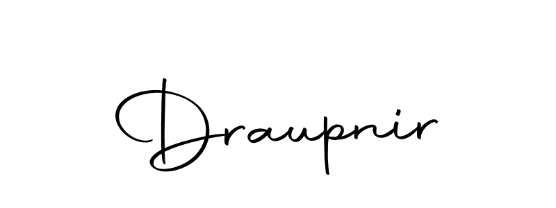 Make a beautiful signature design for name Draupnir. With this signature (Autography-DOLnW) style, you can create a handwritten signature for free. Draupnir signature style 10 images and pictures png