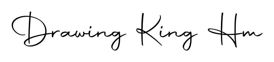 Create an unforgettable impression when signing with Drawing King Hm name styled in Autography-DOLnW typography. 100% free online generator. Drawing King Hm signature style 10 images and pictures png