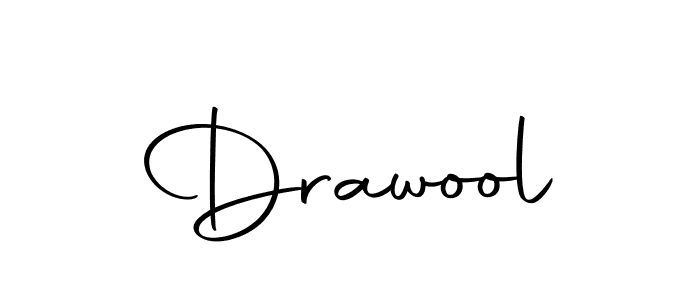 Design your own signature with our free online signature maker. With this signature software, you can create a handwritten (Autography-DOLnW) signature for name Drawool. Drawool signature style 10 images and pictures png