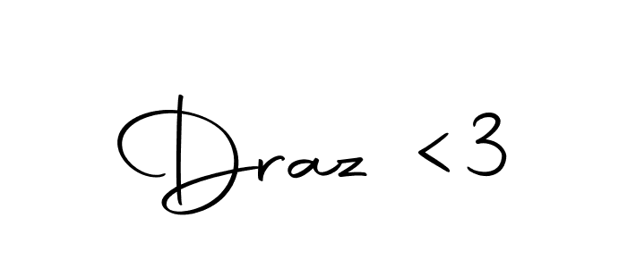 Also You can easily find your signature by using the search form. We will create Draz <3 name handwritten signature images for you free of cost using Autography-DOLnW sign style. Draz <3 signature style 10 images and pictures png