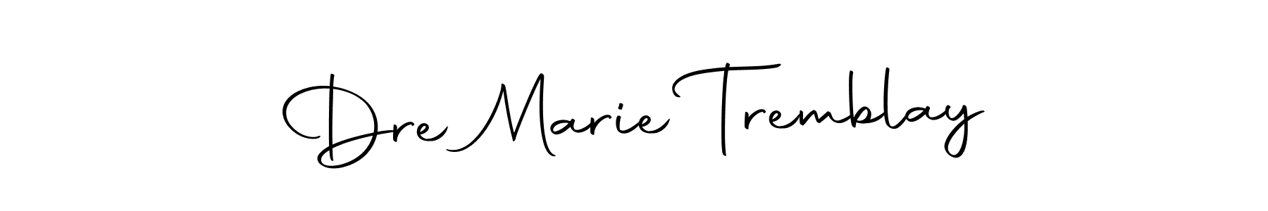 if you are searching for the best signature style for your name Dre Marie Tremblay. so please give up your signature search. here we have designed multiple signature styles  using Autography-DOLnW. Dre Marie Tremblay signature style 10 images and pictures png