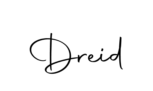 Dreid stylish signature style. Best Handwritten Sign (Autography-DOLnW) for my name. Handwritten Signature Collection Ideas for my name Dreid. Dreid signature style 10 images and pictures png