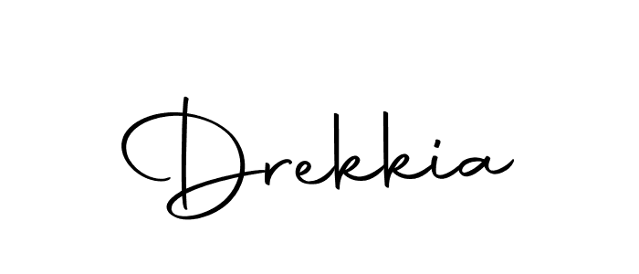 Make a beautiful signature design for name Drekkia. With this signature (Autography-DOLnW) style, you can create a handwritten signature for free. Drekkia signature style 10 images and pictures png