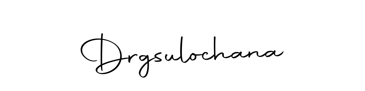 Create a beautiful signature design for name Drgsulochana. With this signature (Autography-DOLnW) fonts, you can make a handwritten signature for free. Drgsulochana signature style 10 images and pictures png
