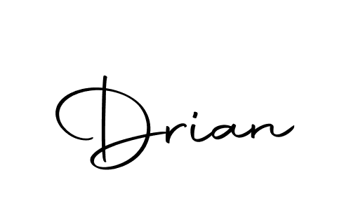 Make a beautiful signature design for name Drian. With this signature (Autography-DOLnW) style, you can create a handwritten signature for free. Drian signature style 10 images and pictures png