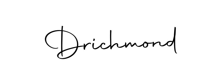 Drichmond stylish signature style. Best Handwritten Sign (Autography-DOLnW) for my name. Handwritten Signature Collection Ideas for my name Drichmond. Drichmond signature style 10 images and pictures png