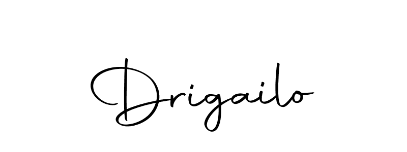 Design your own signature with our free online signature maker. With this signature software, you can create a handwritten (Autography-DOLnW) signature for name Drigailo. Drigailo signature style 10 images and pictures png