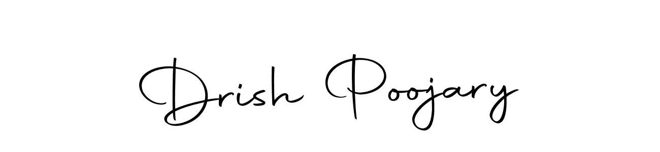 Also we have Drish Poojary name is the best signature style. Create professional handwritten signature collection using Autography-DOLnW autograph style. Drish Poojary signature style 10 images and pictures png