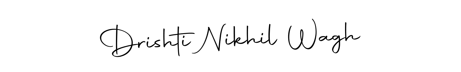 Design your own signature with our free online signature maker. With this signature software, you can create a handwritten (Autography-DOLnW) signature for name Drishti Nikhil Wagh. Drishti Nikhil Wagh signature style 10 images and pictures png