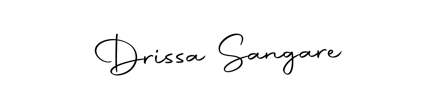 How to make Drissa Sangare name signature. Use Autography-DOLnW style for creating short signs online. This is the latest handwritten sign. Drissa Sangare signature style 10 images and pictures png