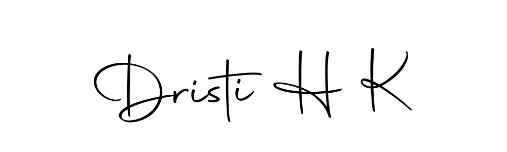 How to make Dristi H K signature? Autography-DOLnW is a professional autograph style. Create handwritten signature for Dristi H K name. Dristi H K signature style 10 images and pictures png