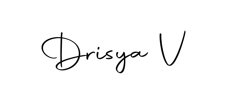 Also we have Drisya V name is the best signature style. Create professional handwritten signature collection using Autography-DOLnW autograph style. Drisya V signature style 10 images and pictures png