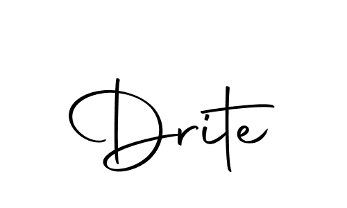 The best way (Autography-DOLnW) to make a short signature is to pick only two or three words in your name. The name Drite include a total of six letters. For converting this name. Drite signature style 10 images and pictures png