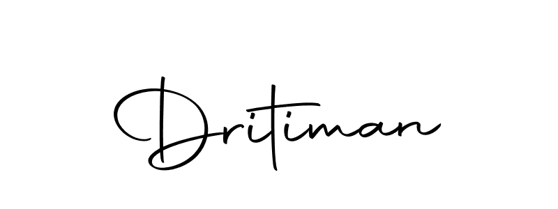 Use a signature maker to create a handwritten signature online. With this signature software, you can design (Autography-DOLnW) your own signature for name Dritiman. Dritiman signature style 10 images and pictures png