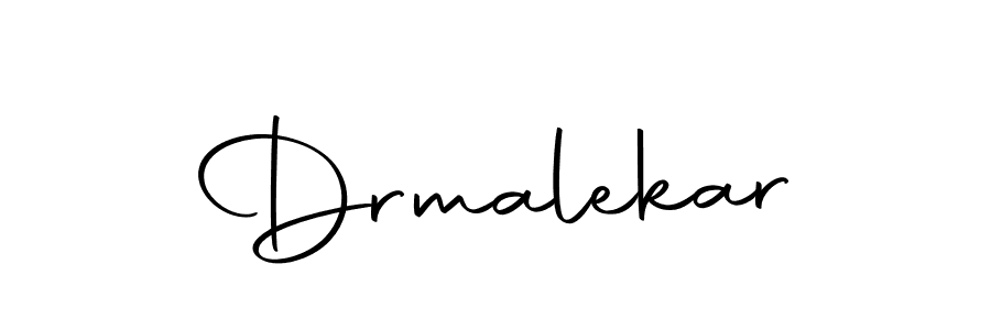 Design your own signature with our free online signature maker. With this signature software, you can create a handwritten (Autography-DOLnW) signature for name Drmalekar. Drmalekar signature style 10 images and pictures png