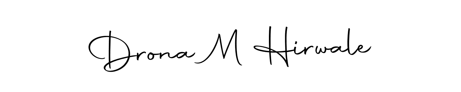 You can use this online signature creator to create a handwritten signature for the name Drona M Hirwale. This is the best online autograph maker. Drona M Hirwale signature style 10 images and pictures png