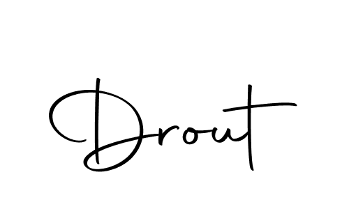 Make a beautiful signature design for name Drout. With this signature (Autography-DOLnW) style, you can create a handwritten signature for free. Drout signature style 10 images and pictures png