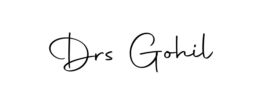 How to make Drs Gohil name signature. Use Autography-DOLnW style for creating short signs online. This is the latest handwritten sign. Drs Gohil signature style 10 images and pictures png