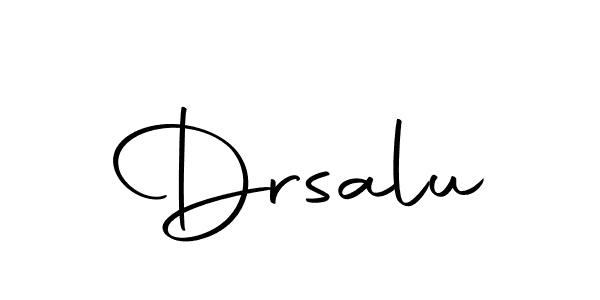 How to make Drsalu name signature. Use Autography-DOLnW style for creating short signs online. This is the latest handwritten sign. Drsalu signature style 10 images and pictures png
