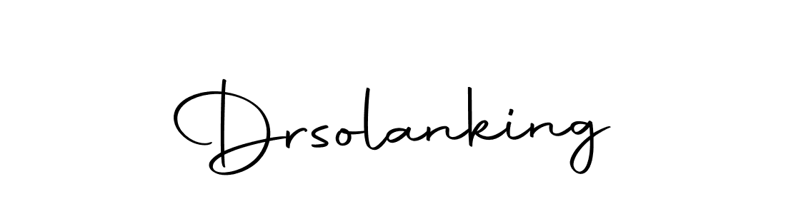 How to make Drsolanking name signature. Use Autography-DOLnW style for creating short signs online. This is the latest handwritten sign. Drsolanking signature style 10 images and pictures png
