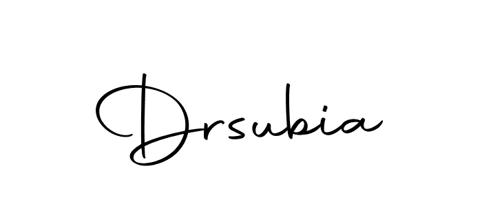 Similarly Autography-DOLnW is the best handwritten signature design. Signature creator online .You can use it as an online autograph creator for name Drsubia. Drsubia signature style 10 images and pictures png