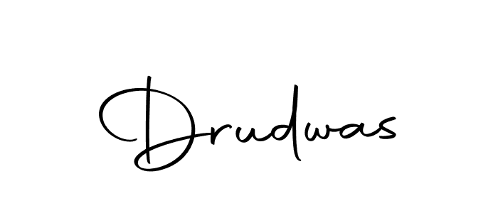 The best way (Autography-DOLnW) to make a short signature is to pick only two or three words in your name. The name Drudwas include a total of six letters. For converting this name. Drudwas signature style 10 images and pictures png