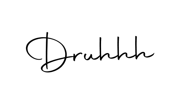 Create a beautiful signature design for name Druhhh. With this signature (Autography-DOLnW) fonts, you can make a handwritten signature for free. Druhhh signature style 10 images and pictures png