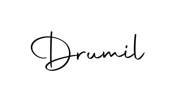 How to make Drumil name signature. Use Autography-DOLnW style for creating short signs online. This is the latest handwritten sign. Drumil signature style 10 images and pictures png