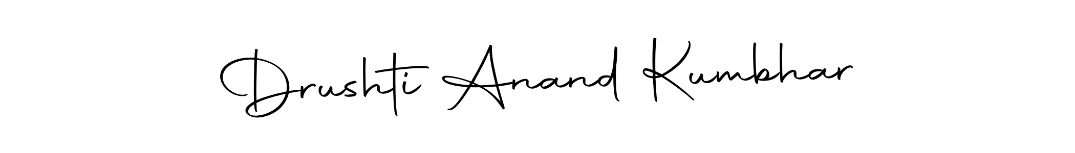 You can use this online signature creator to create a handwritten signature for the name Drushti Anand Kumbhar. This is the best online autograph maker. Drushti Anand Kumbhar signature style 10 images and pictures png