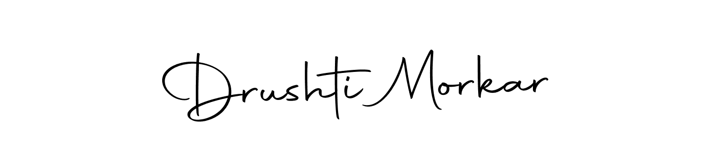 How to make Drushti Morkar signature? Autography-DOLnW is a professional autograph style. Create handwritten signature for Drushti Morkar name. Drushti Morkar signature style 10 images and pictures png