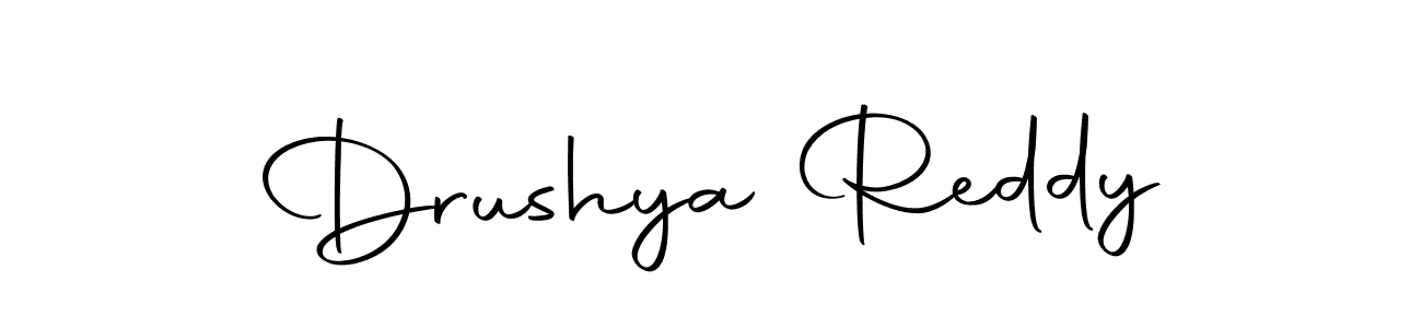Make a beautiful signature design for name Drushya Reddy. With this signature (Autography-DOLnW) style, you can create a handwritten signature for free. Drushya Reddy signature style 10 images and pictures png