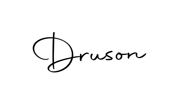 How to make Druson signature? Autography-DOLnW is a professional autograph style. Create handwritten signature for Druson name. Druson signature style 10 images and pictures png