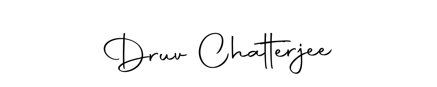 You can use this online signature creator to create a handwritten signature for the name Druv Chatterjee. This is the best online autograph maker. Druv Chatterjee signature style 10 images and pictures png