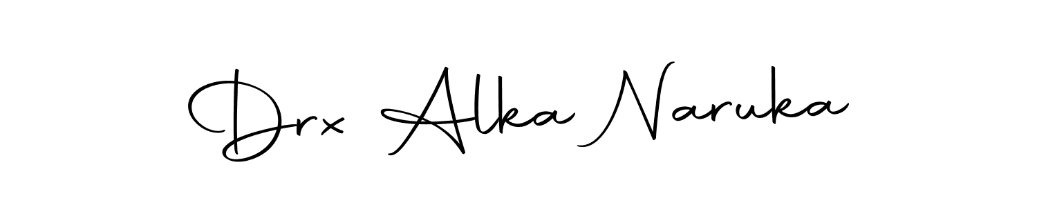 Use a signature maker to create a handwritten signature online. With this signature software, you can design (Autography-DOLnW) your own signature for name Drx Alka Naruka. Drx Alka Naruka signature style 10 images and pictures png