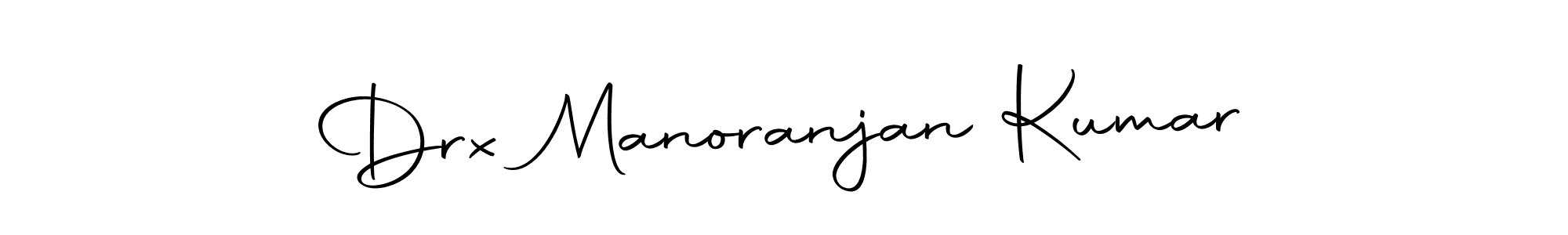 How to make Drx Manoranjan Kumar name signature. Use Autography-DOLnW style for creating short signs online. This is the latest handwritten sign. Drx Manoranjan Kumar signature style 10 images and pictures png