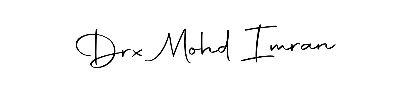 Create a beautiful signature design for name Drx Mohd Imran. With this signature (Autography-DOLnW) fonts, you can make a handwritten signature for free. Drx Mohd Imran signature style 10 images and pictures png