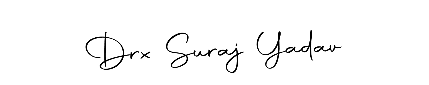 Similarly Autography-DOLnW is the best handwritten signature design. Signature creator online .You can use it as an online autograph creator for name Drx Suraj Yadav. Drx Suraj Yadav signature style 10 images and pictures png