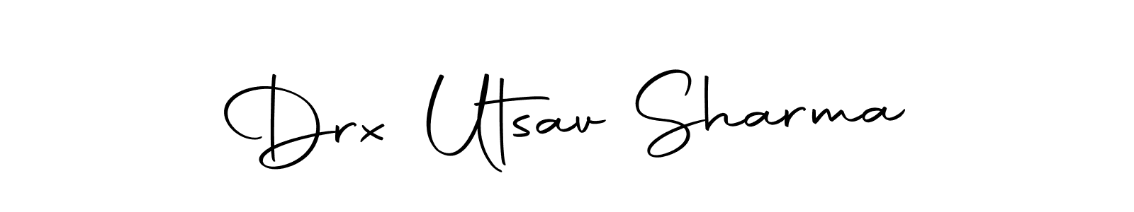 This is the best signature style for the Drx Utsav Sharma name. Also you like these signature font (Autography-DOLnW). Mix name signature. Drx Utsav Sharma signature style 10 images and pictures png