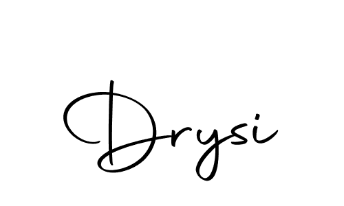 Design your own signature with our free online signature maker. With this signature software, you can create a handwritten (Autography-DOLnW) signature for name Drysi. Drysi signature style 10 images and pictures png