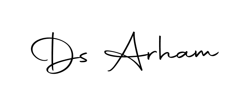 Also we have Ds Arham name is the best signature style. Create professional handwritten signature collection using Autography-DOLnW autograph style. Ds Arham signature style 10 images and pictures png