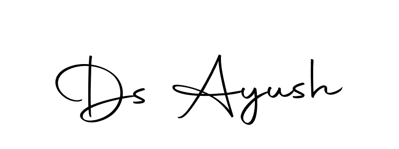 Make a beautiful signature design for name Ds Ayush. With this signature (Autography-DOLnW) style, you can create a handwritten signature for free. Ds Ayush signature style 10 images and pictures png