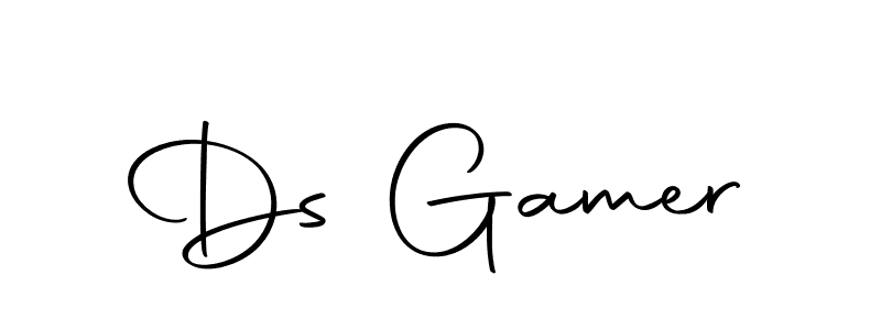 Design your own signature with our free online signature maker. With this signature software, you can create a handwritten (Autography-DOLnW) signature for name Ds Gamer. Ds Gamer signature style 10 images and pictures png