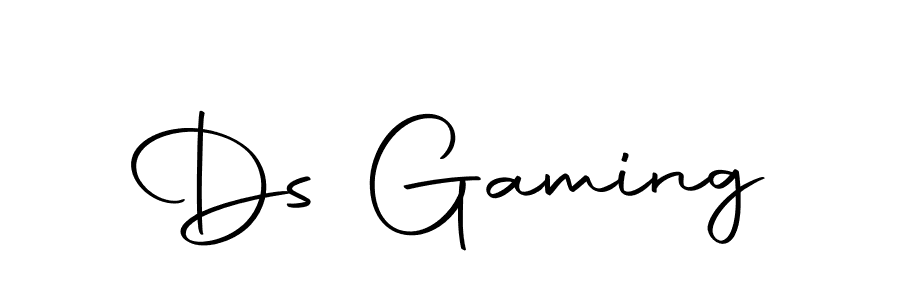How to make Ds Gaming name signature. Use Autography-DOLnW style for creating short signs online. This is the latest handwritten sign. Ds Gaming signature style 10 images and pictures png