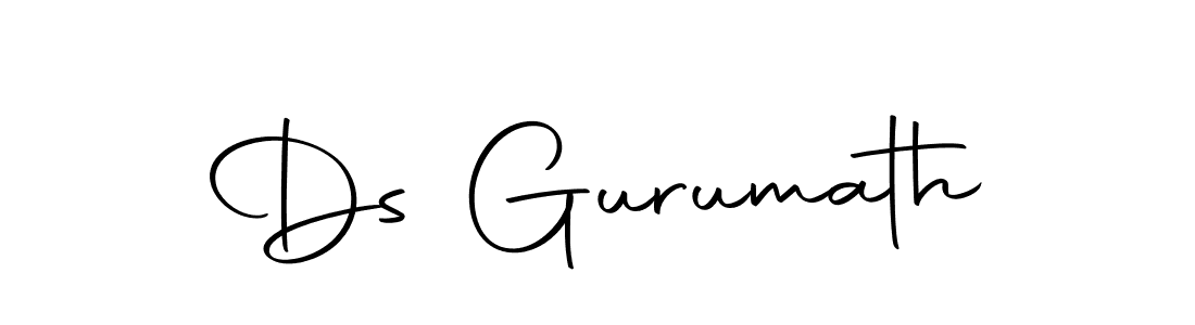 Use a signature maker to create a handwritten signature online. With this signature software, you can design (Autography-DOLnW) your own signature for name Ds Gurumath. Ds Gurumath signature style 10 images and pictures png