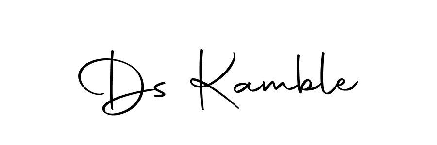 How to make Ds Kamble signature? Autography-DOLnW is a professional autograph style. Create handwritten signature for Ds Kamble name. Ds Kamble signature style 10 images and pictures png