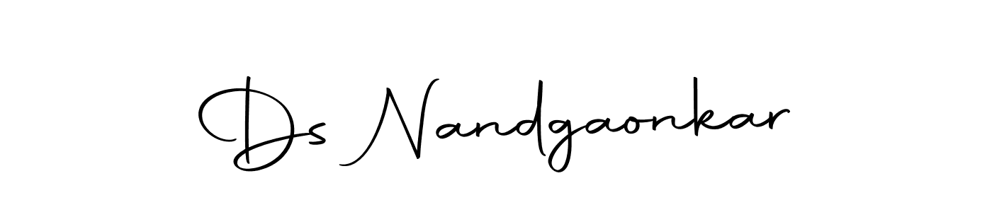 Make a beautiful signature design for name Ds Nandgaonkar. With this signature (Autography-DOLnW) style, you can create a handwritten signature for free. Ds Nandgaonkar signature style 10 images and pictures png